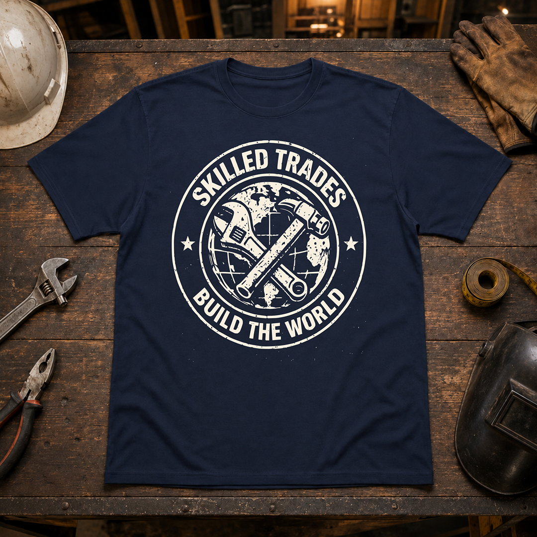 Skilled Trades Build The World T-Shirt