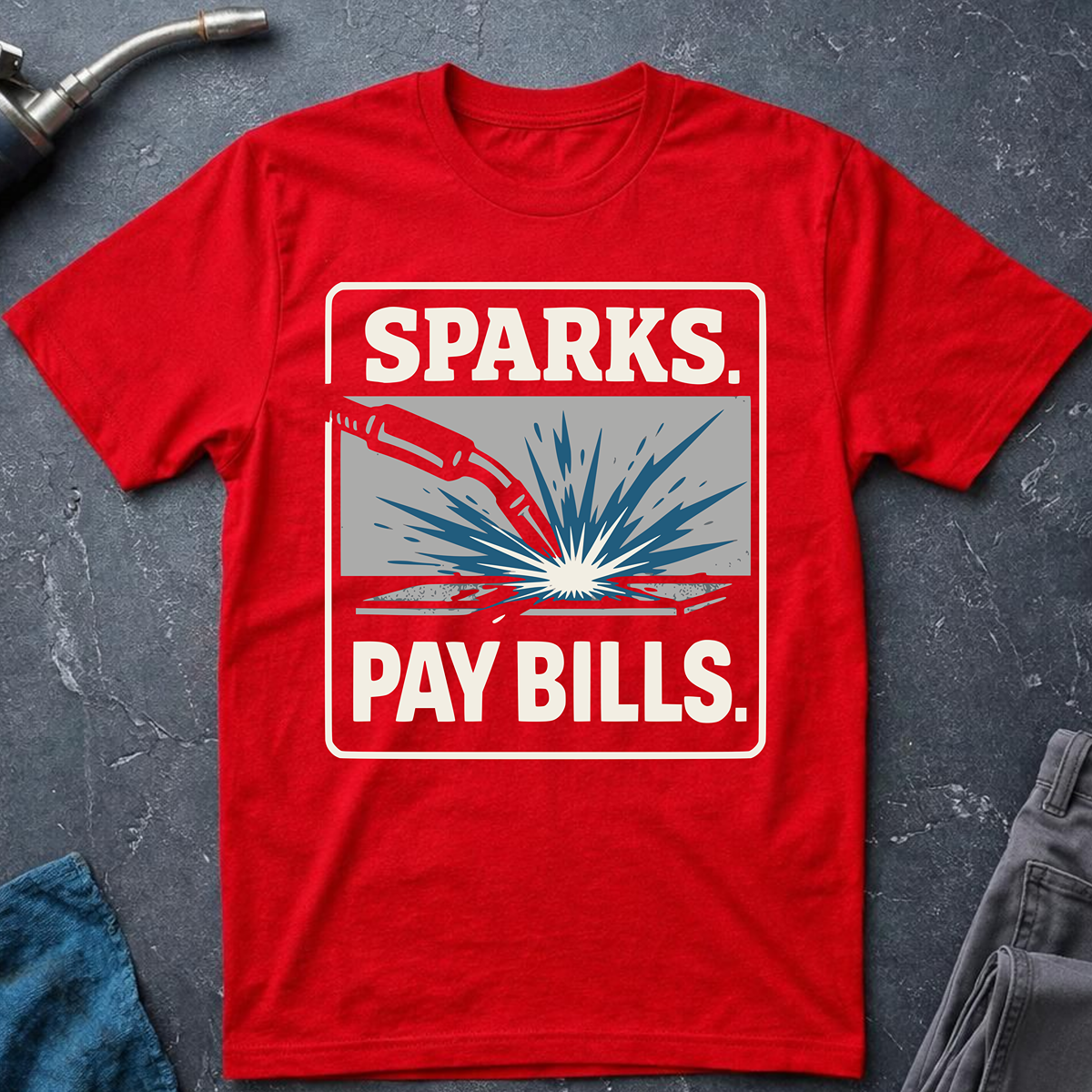 The Welders Collection: Sparks Pay Bills T-Shirt
