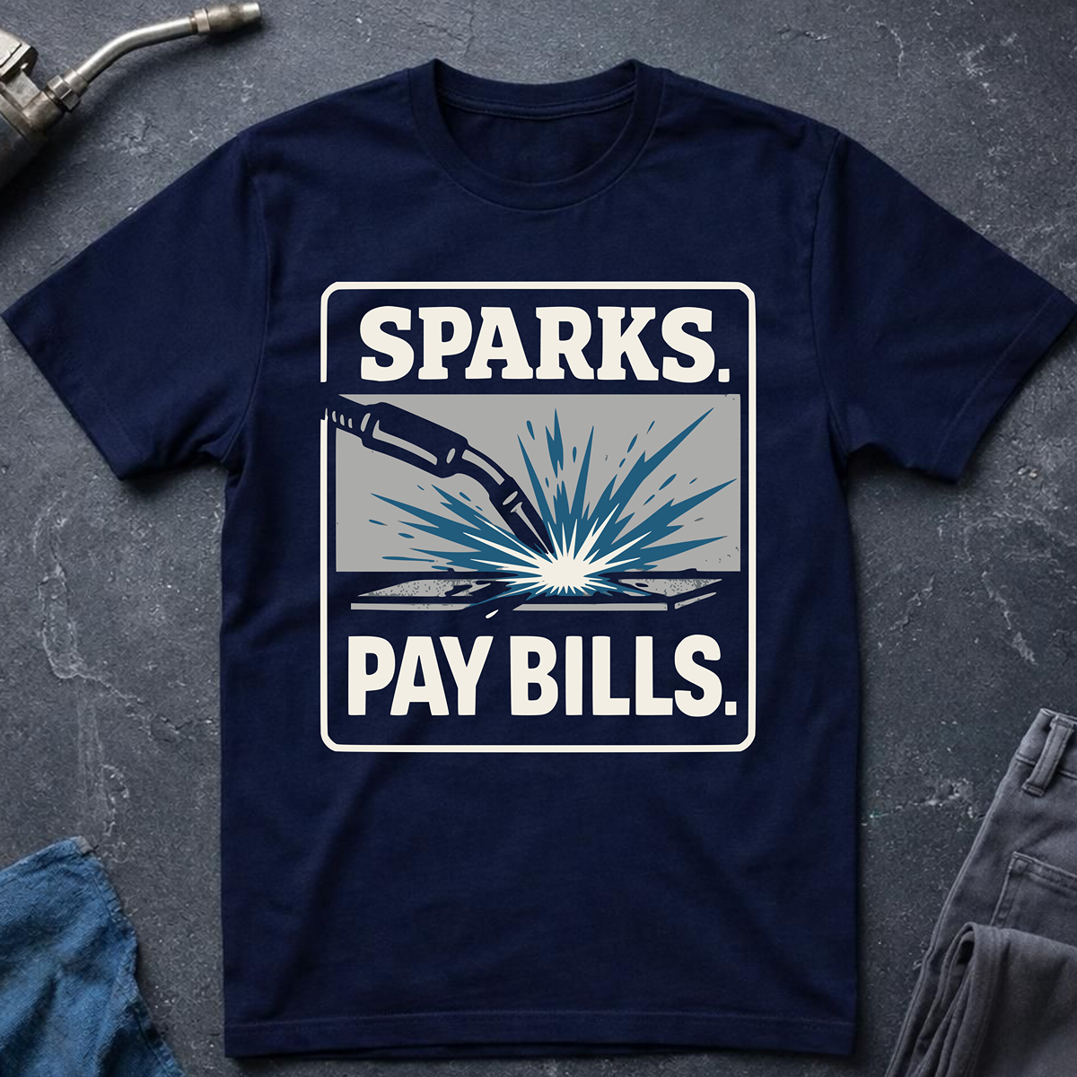 The Welders Collection: Sparks Pay Bills T-Shirt