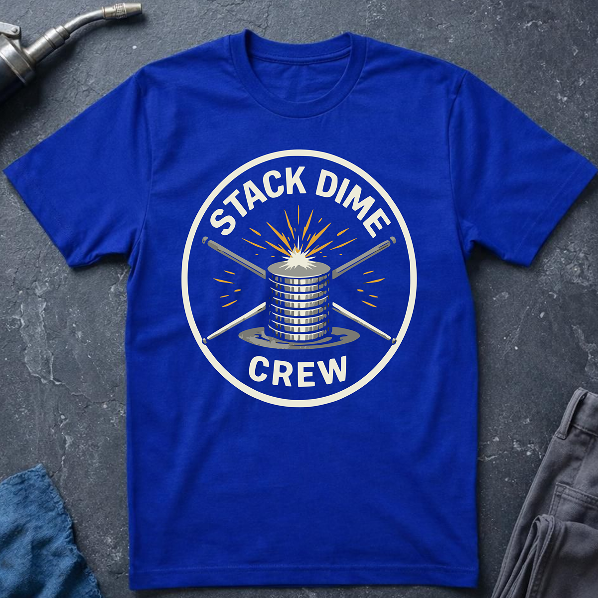The Welders Collection: Stack Dime Crew T-Shirt