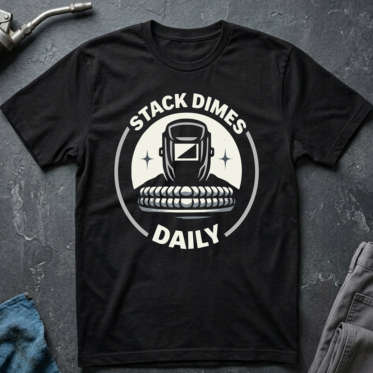 The Welders Collection: Stack Dimes Daily T-Shirt