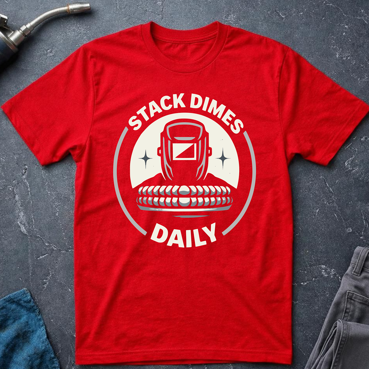 The Welders Collection: Stack Dimes Daily T-Shirt