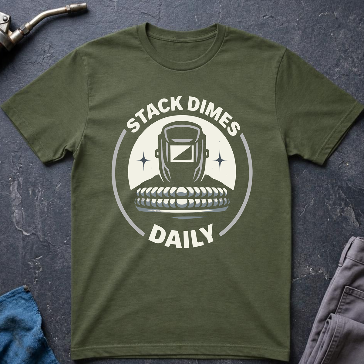 The Welders Collection: Stack Dimes Daily T-Shirt
