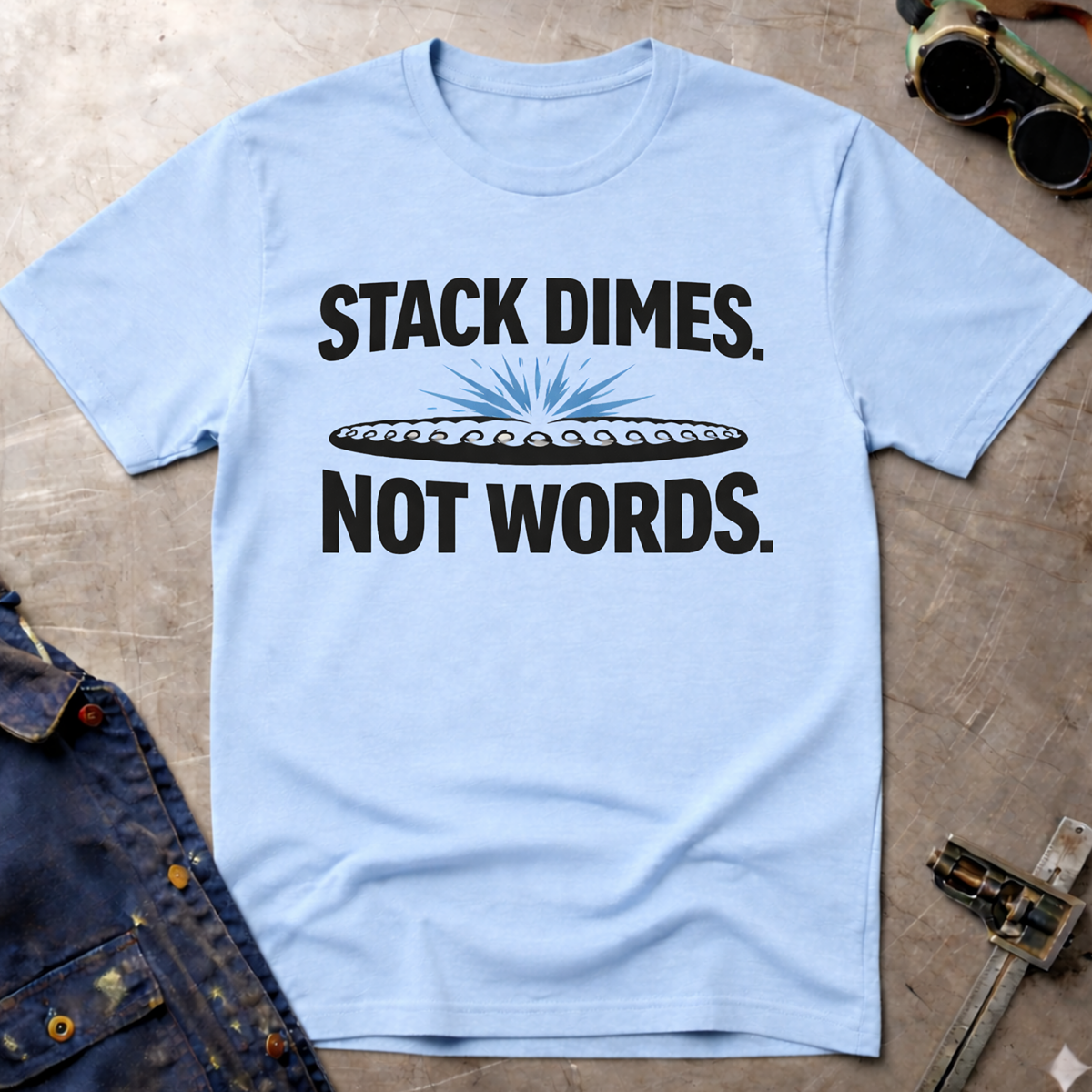 The Welders Collection: Stack Dimes Not Words T-Shirt