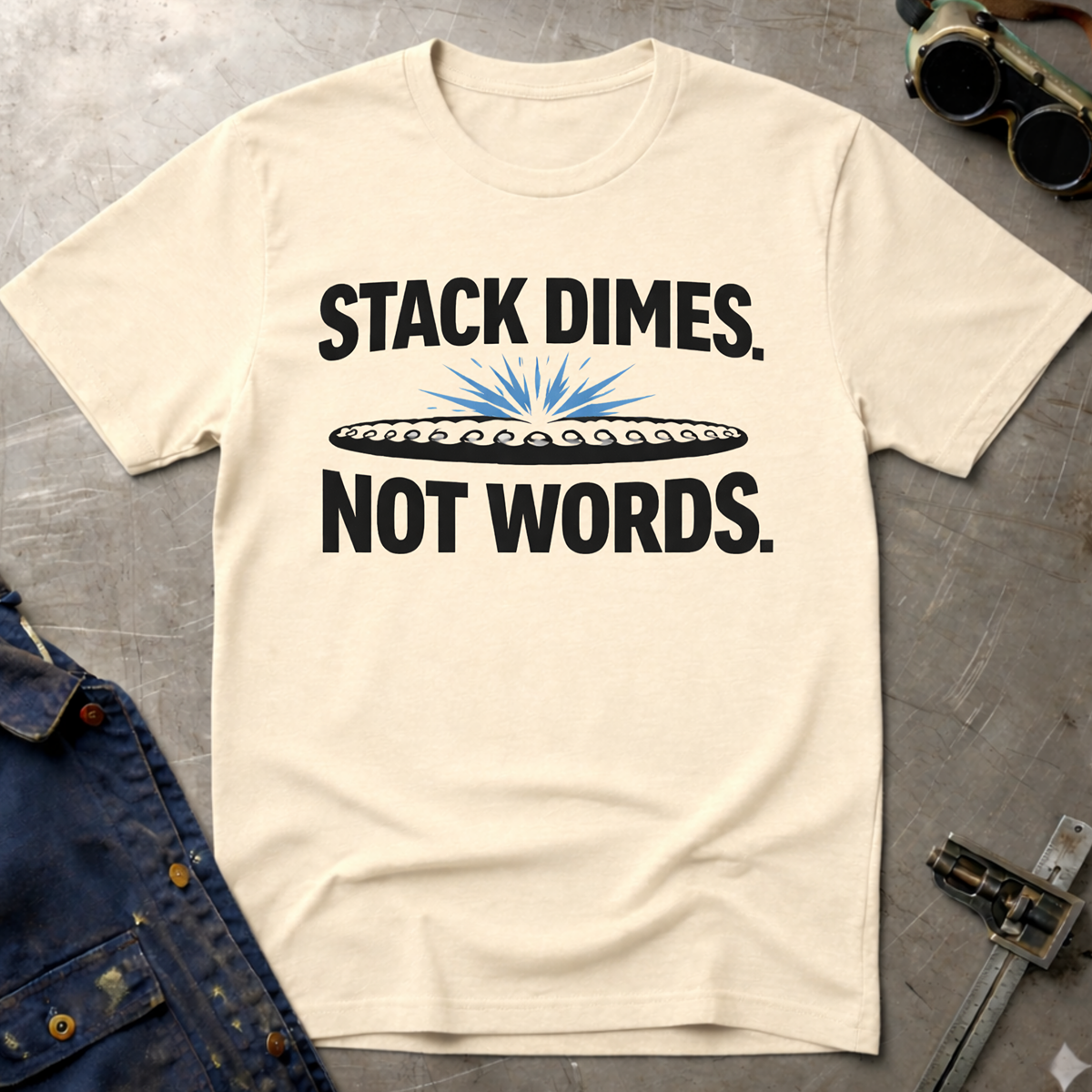 The Welders Collection: Stack Dimes Not Words T-Shirt