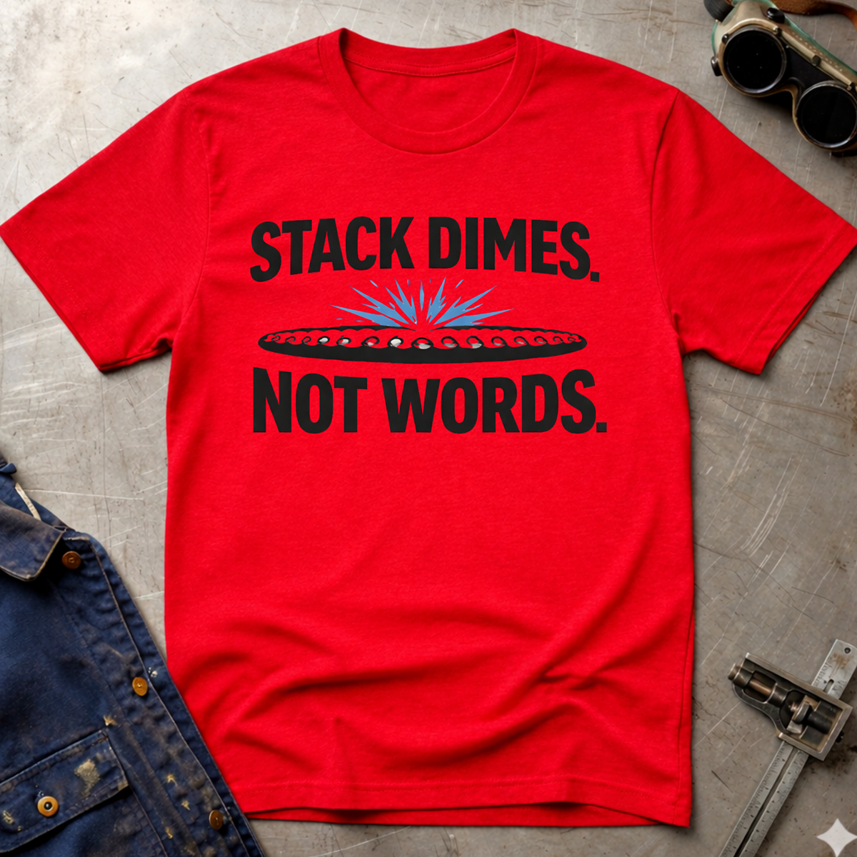 The Welders Collection: Stack Dimes Not Words T-Shirt