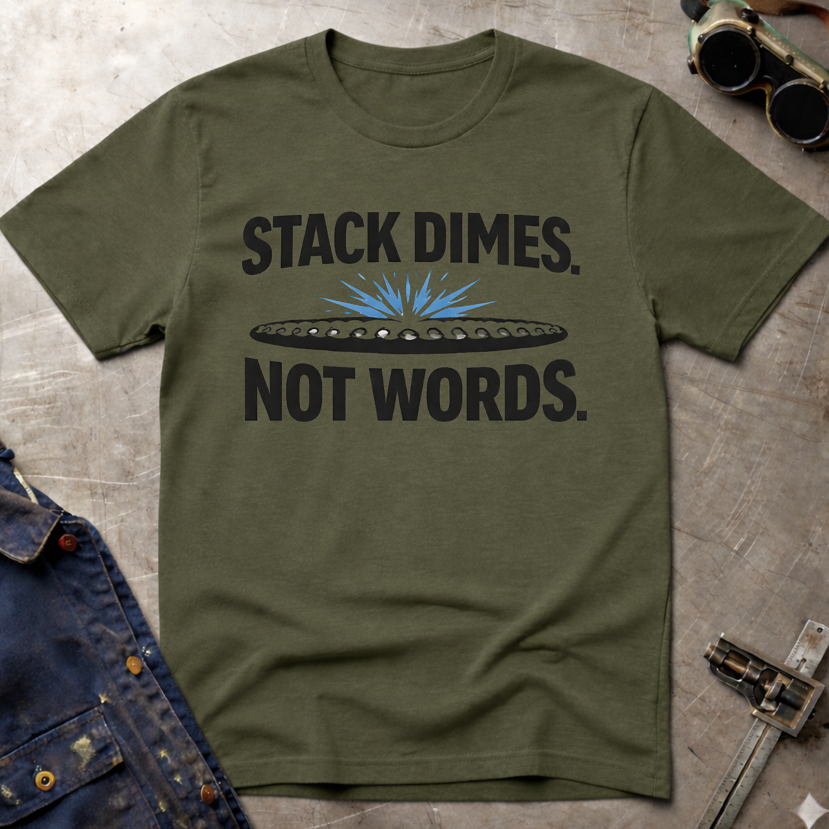 The Welders Collection: Stack Dimes Not Words T-Shirt