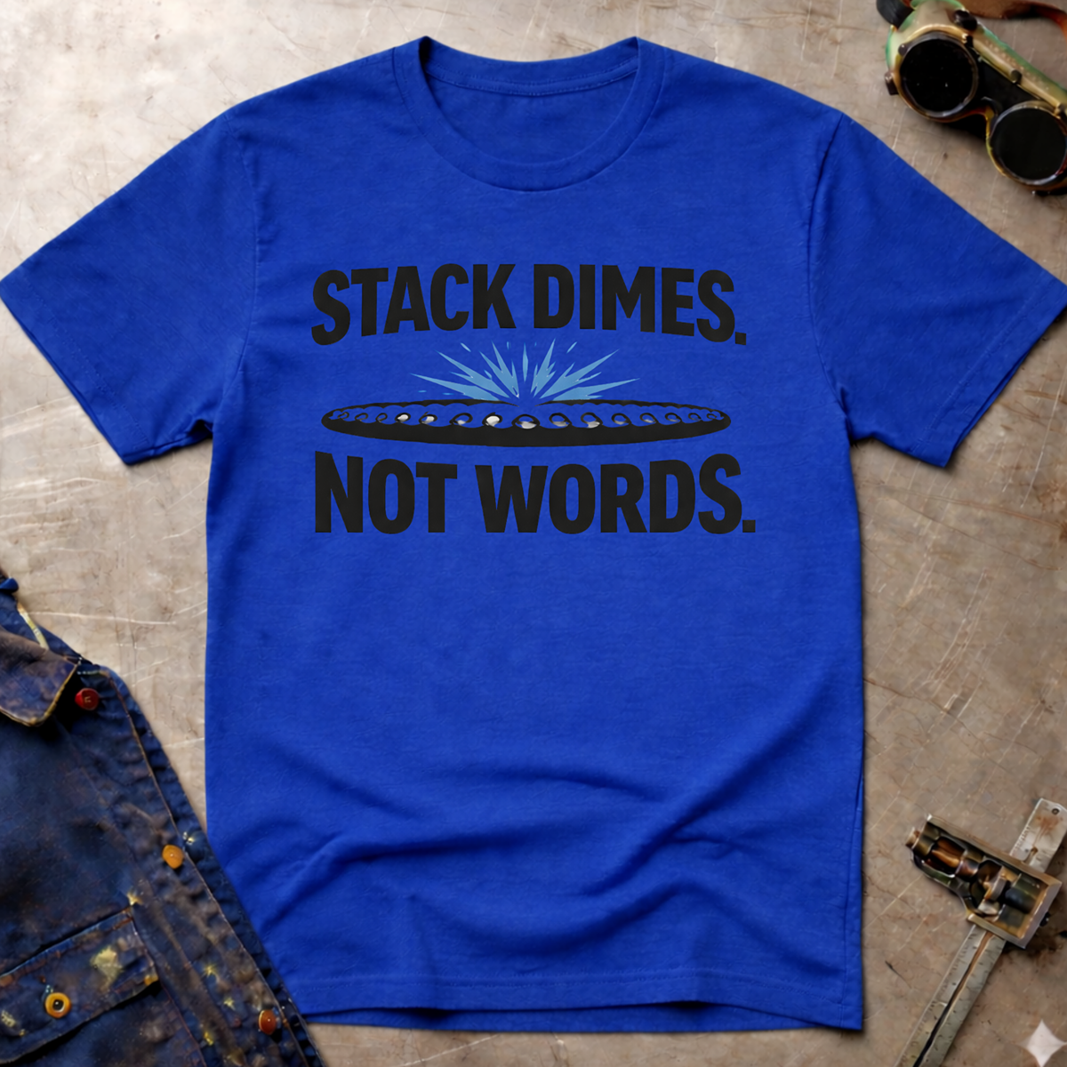 The Welders Collection: Stack Dimes Not Words T-Shirt
