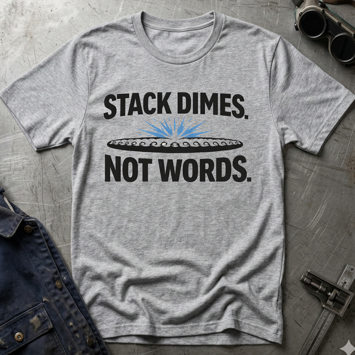 The Welders Collection: Stack Dimes Not Words T-Shirt