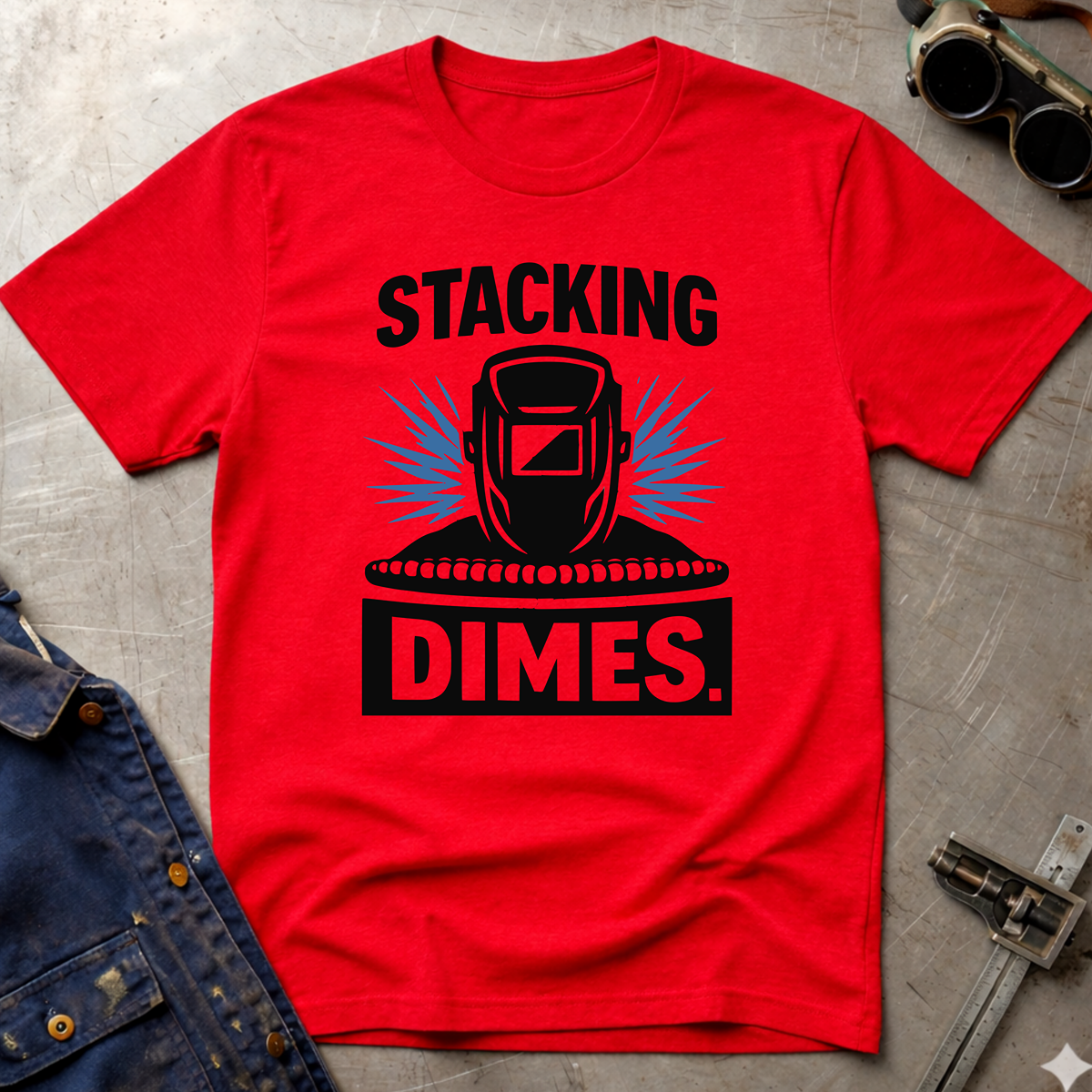 The Welders Collection: Stacking Dimes T-Shirt