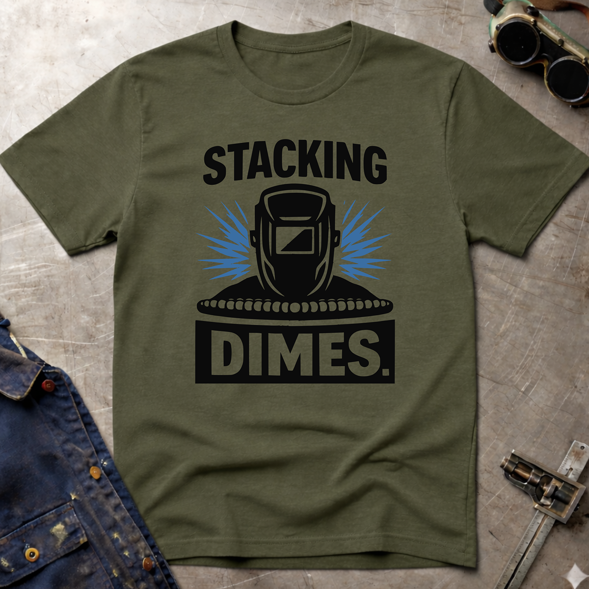 The Welders Collection: Stacking Dimes T-Shirt