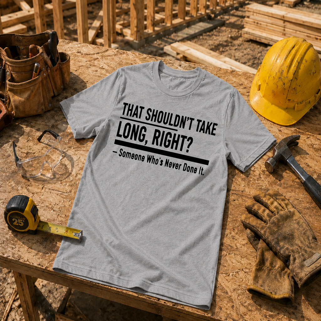 That Shouldn't Take Long Right? T-Shirt