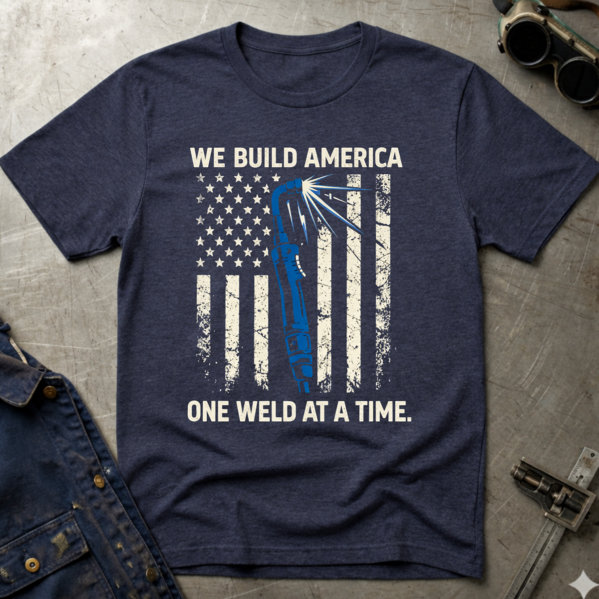 The Welders Collection: We Build America One Weld At  A Time T-Shirt