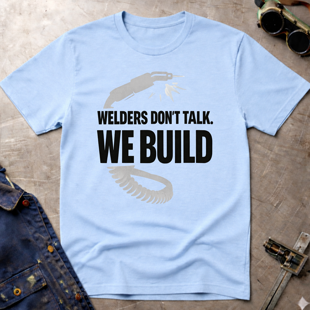The Welders Collection: Welders Don't Talk We Build T-Shirt