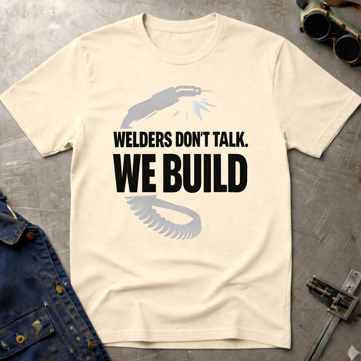 The Welders Collection: Welders Don't Talk We Build T-Shirt