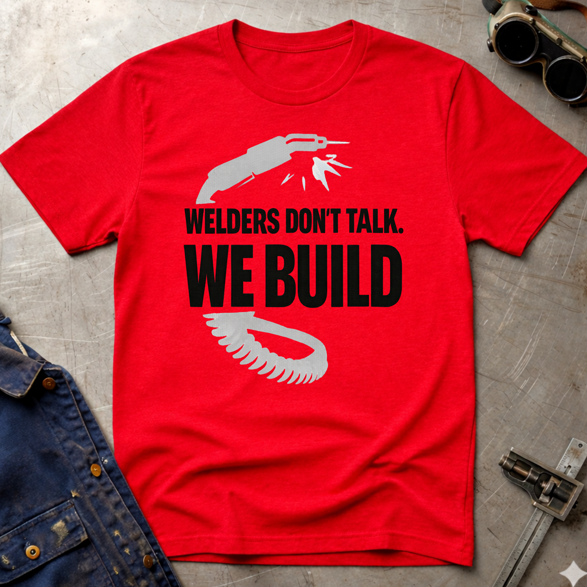 The Welders Collection: Welders Don't Talk We Build T-Shirt