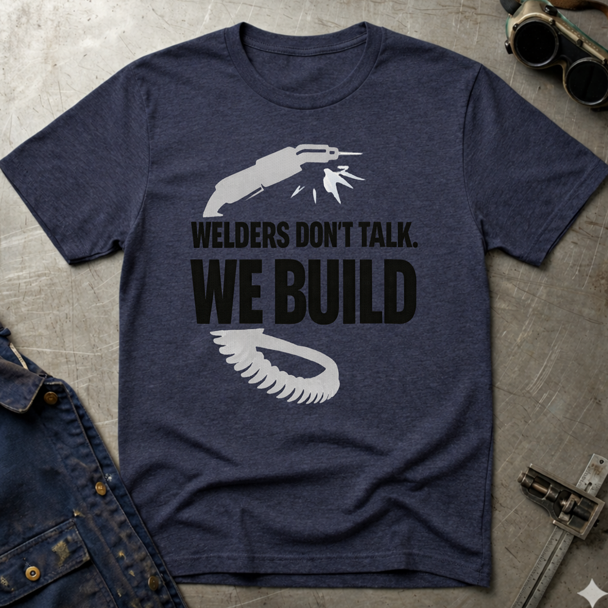 The Welders Collection: Welders Don't Talk We Build T-Shirt