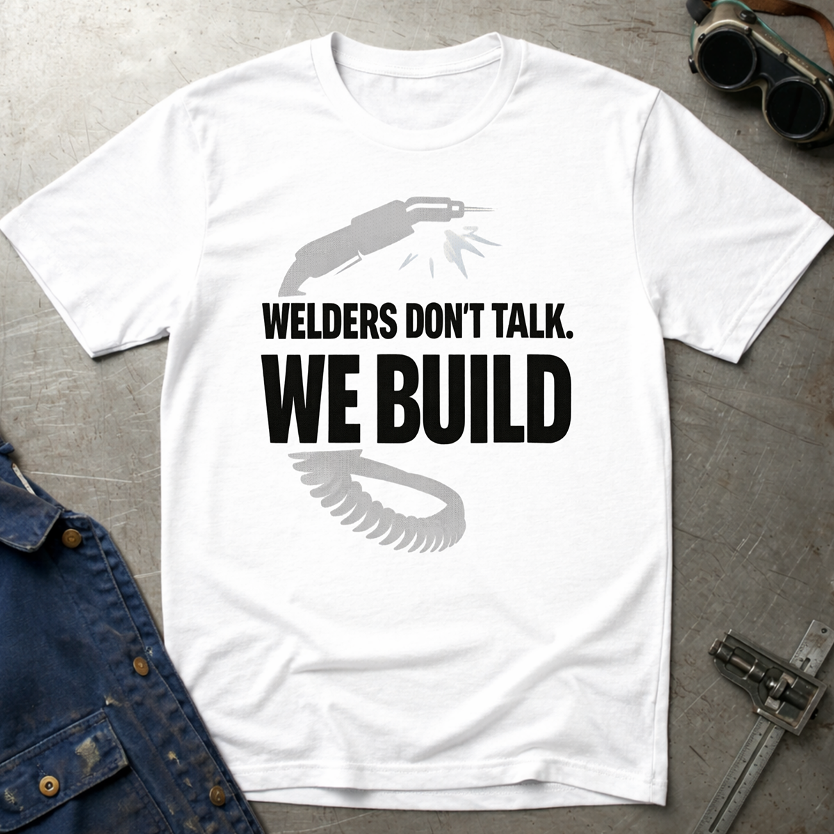The Welders Collection: Welders Don't Talk We Build T-Shirt