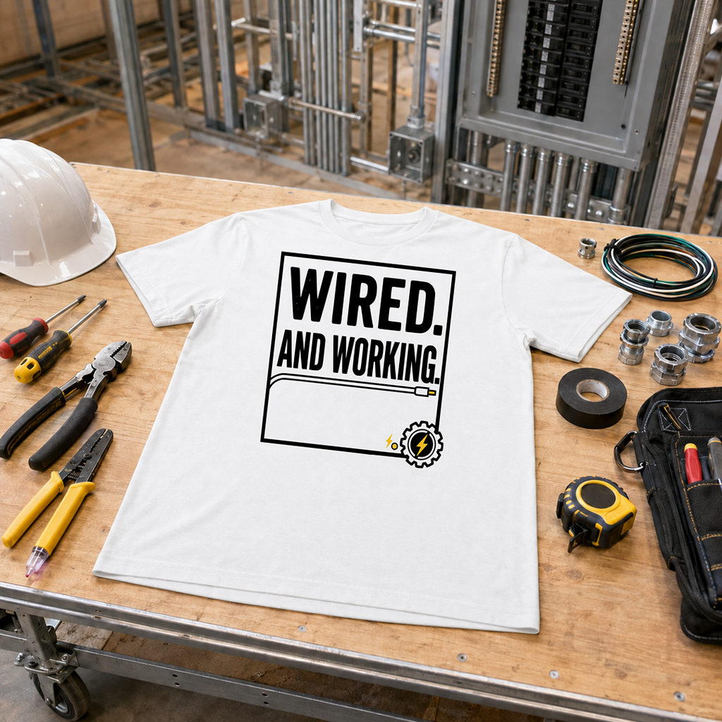 Wired And Working T-Shirt