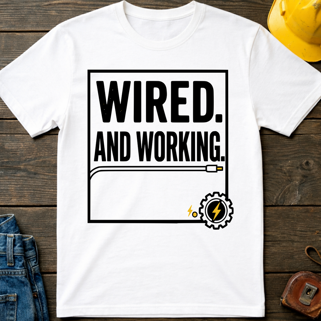 Wired And Working T-Shirt