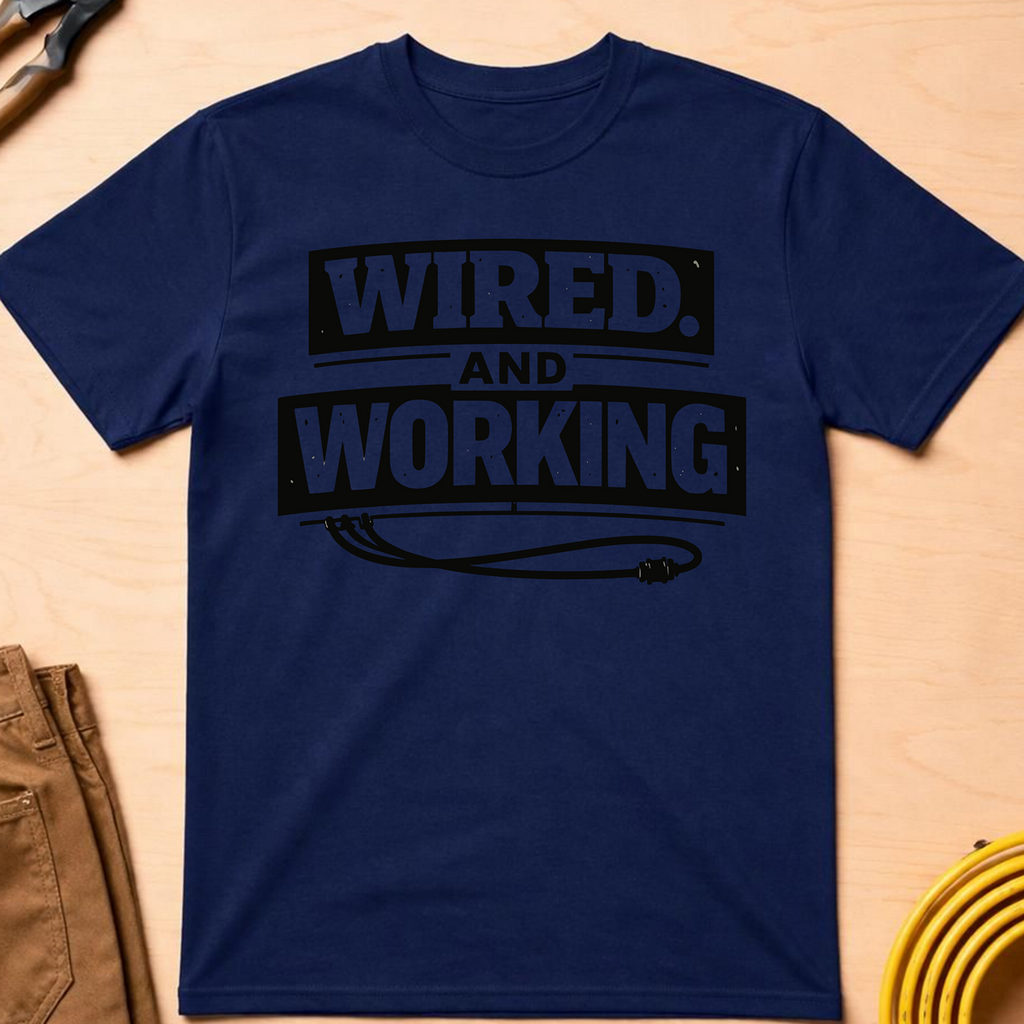 Wired And Working T-Shirt