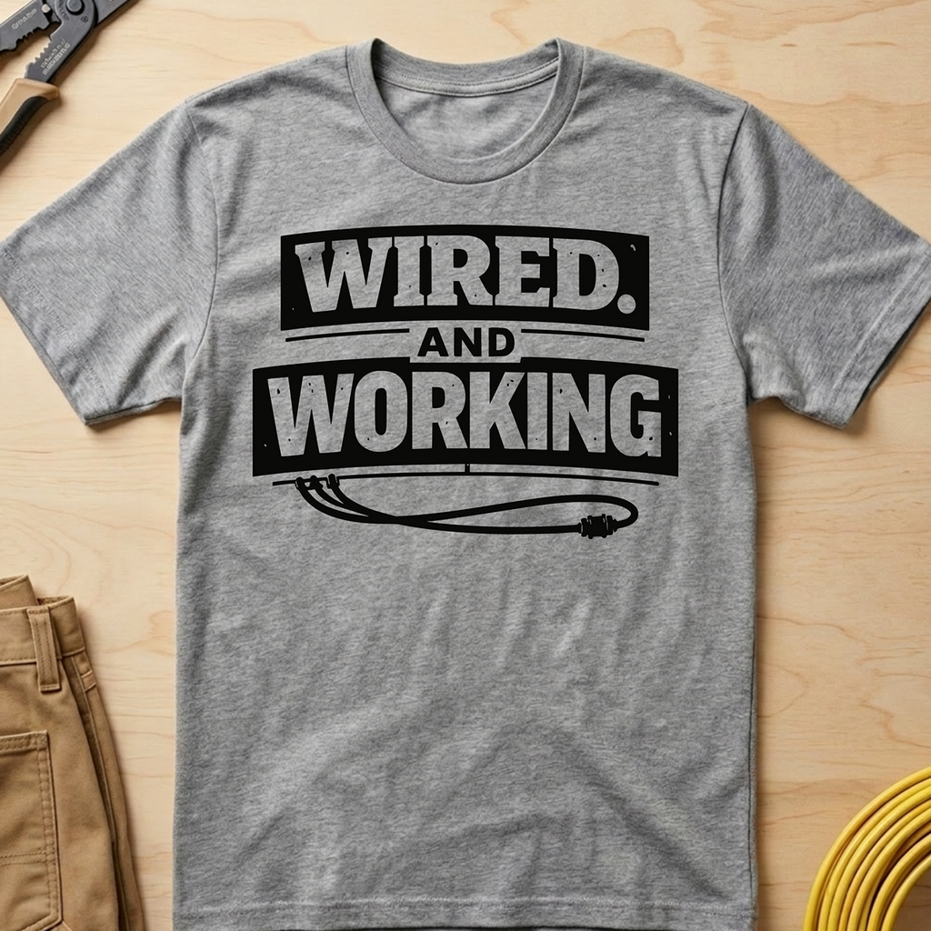 Wired And Working T-Shirt