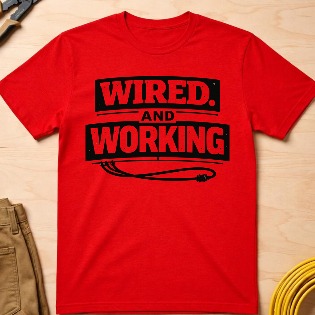 Wired And Working T-Shirt