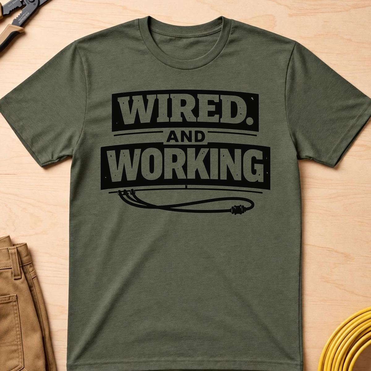 Wired And Working T-Shirt