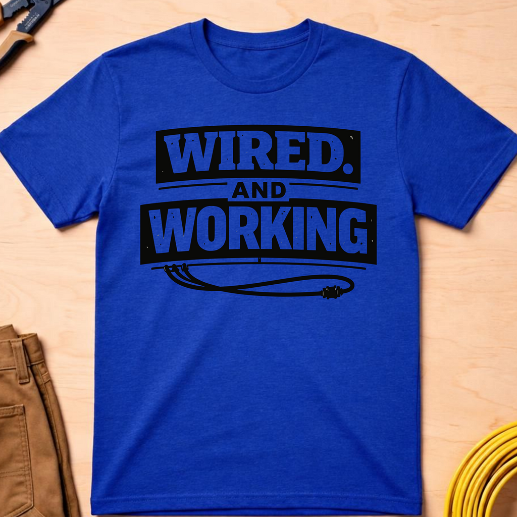 Wired And Working T-Shirt