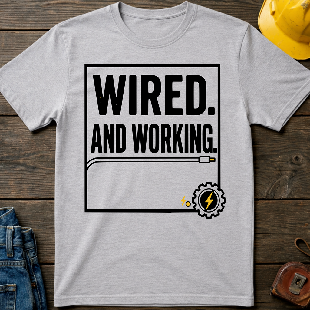 Wired And Working T-Shirt