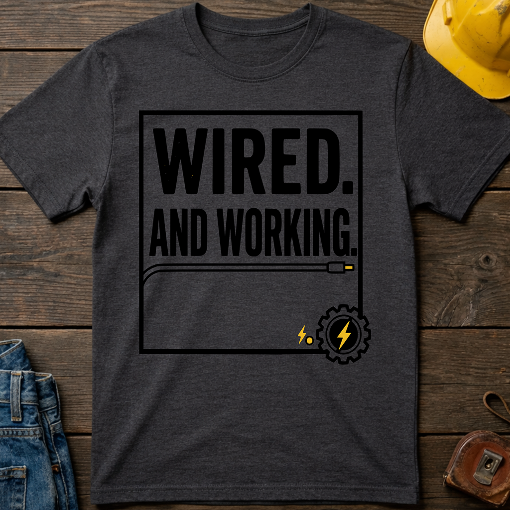 Wired And Working T-Shirt