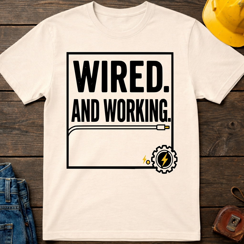 Wired And Working T-Shirt
