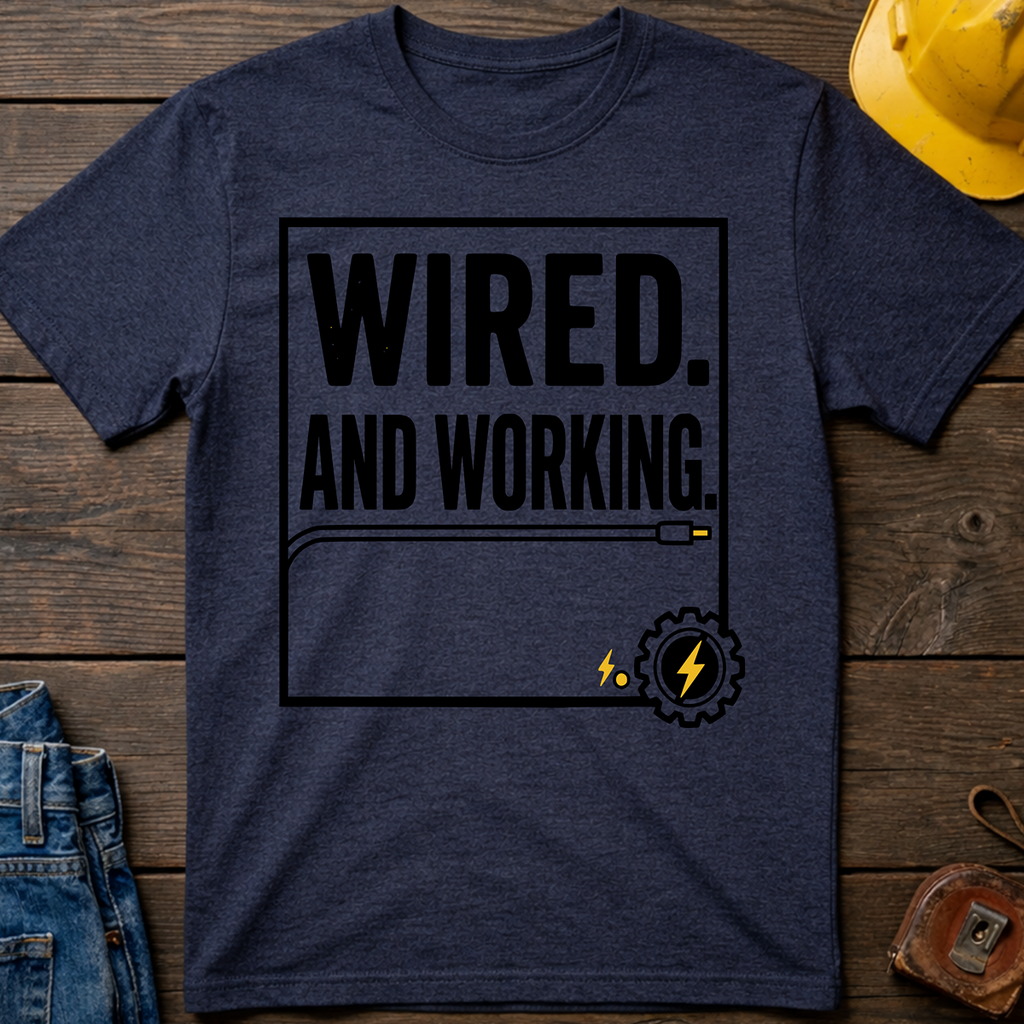 Wired And Working T-Shirt