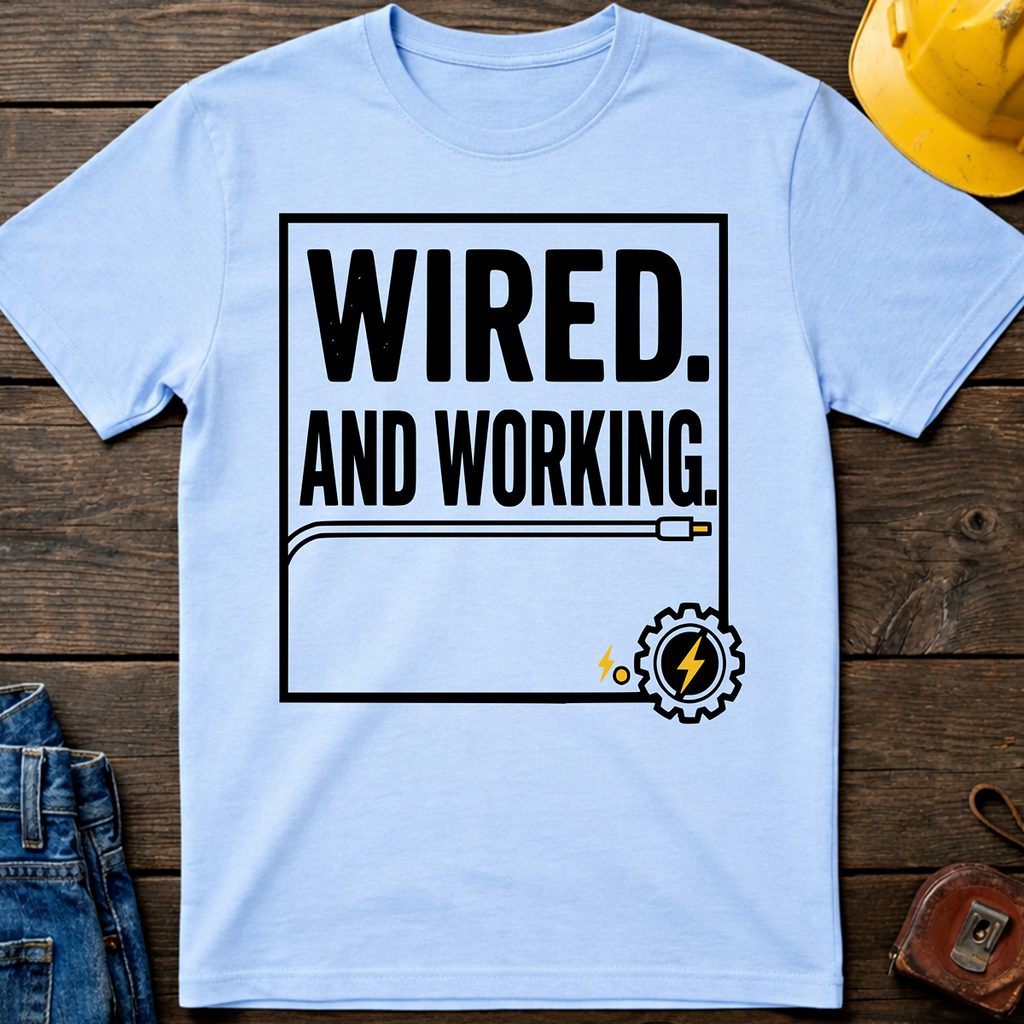 Wired And Working T-Shirt