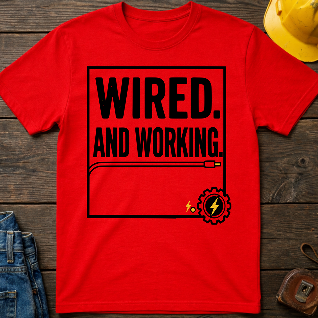 Wired And Working T-Shirt