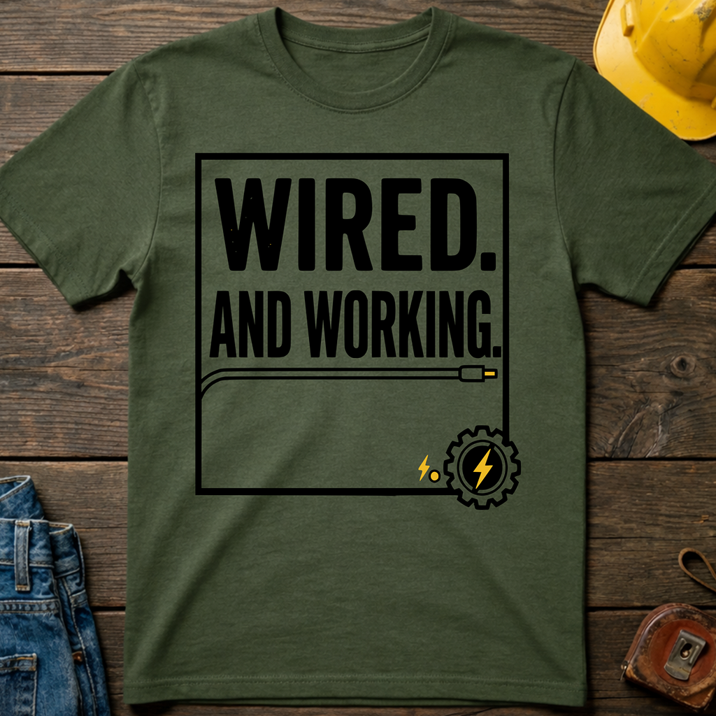 Wired And Working T-Shirt